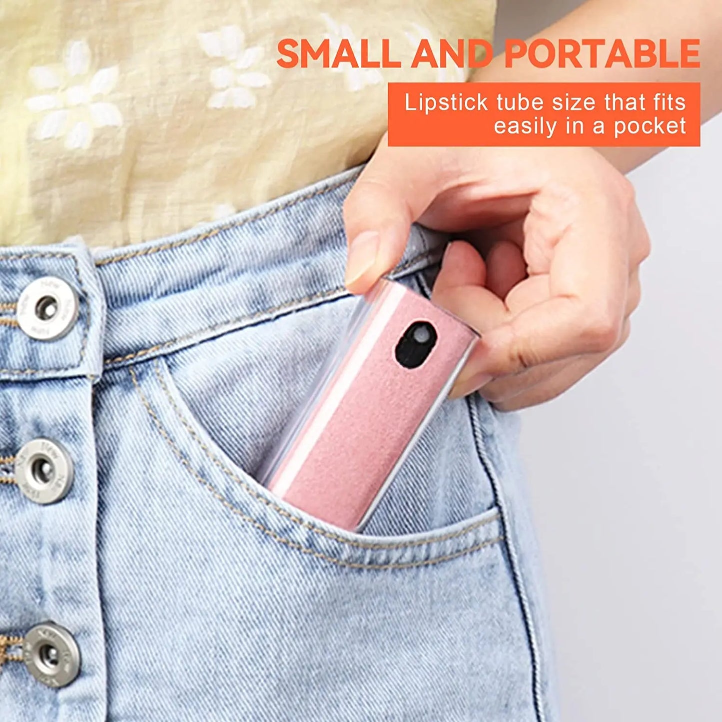2-in-1 Portable Phone & Tablet Screen Cleaner Spray with Microfiber Cloth – Touchscreen & Glass Cleaning Set