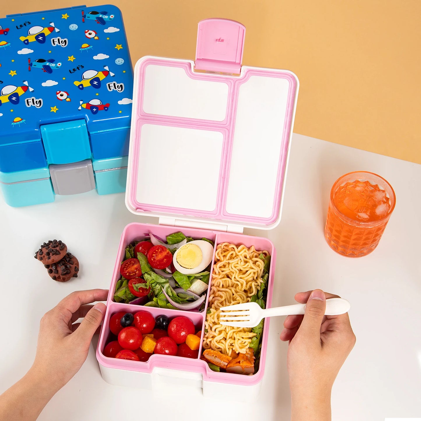 Adorable Leakproof Bento Lunch Box – Microwavable, Divided – For Kids, Teens, and Adults