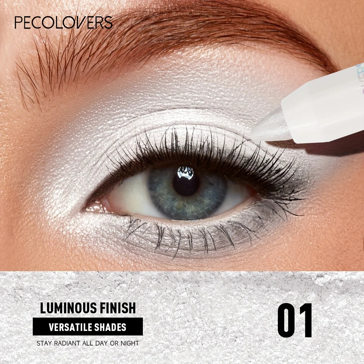 Waterproof Eyeshadow Stick – Long-Lasting, High-Pigment Shimmer & Matte Eye Pencil, Neutral Brown, Easy-Blend Crayon