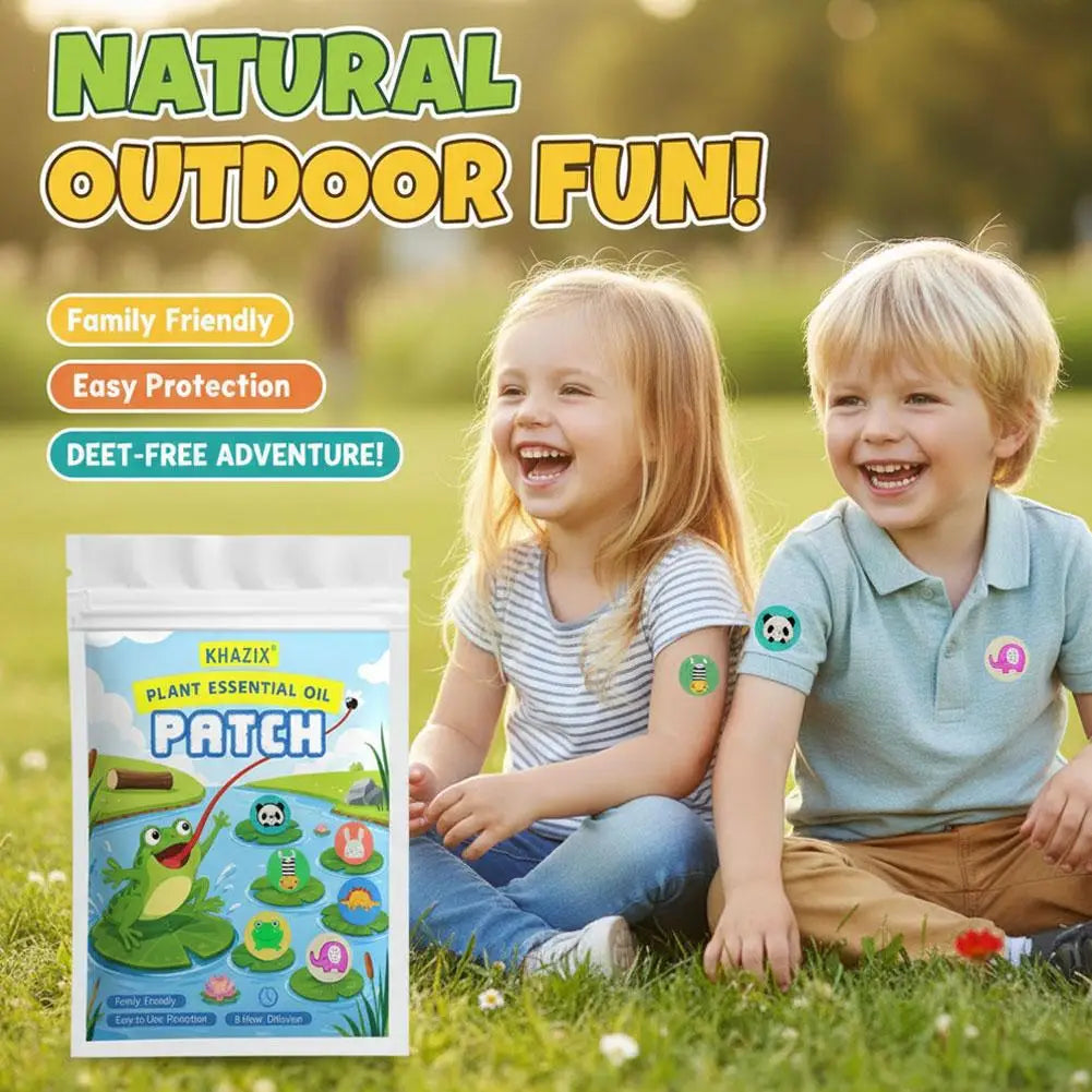 30PCS Natural Plant Essential Oil Mosquito Repellent Stickers – Long-Lasting Protection for Travel, Camping, Hiking & Outdoor Use
