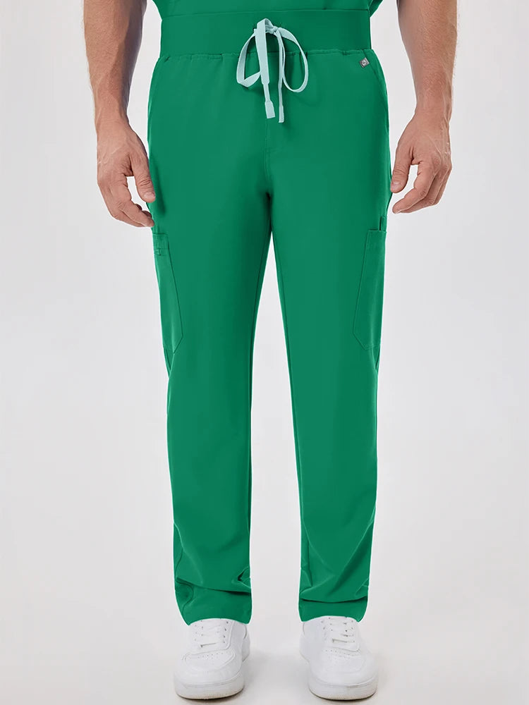 Men's Fluid-Resistant Medical Scrubs Set — Soft Breathable 2-Piece Healthcare Uniform