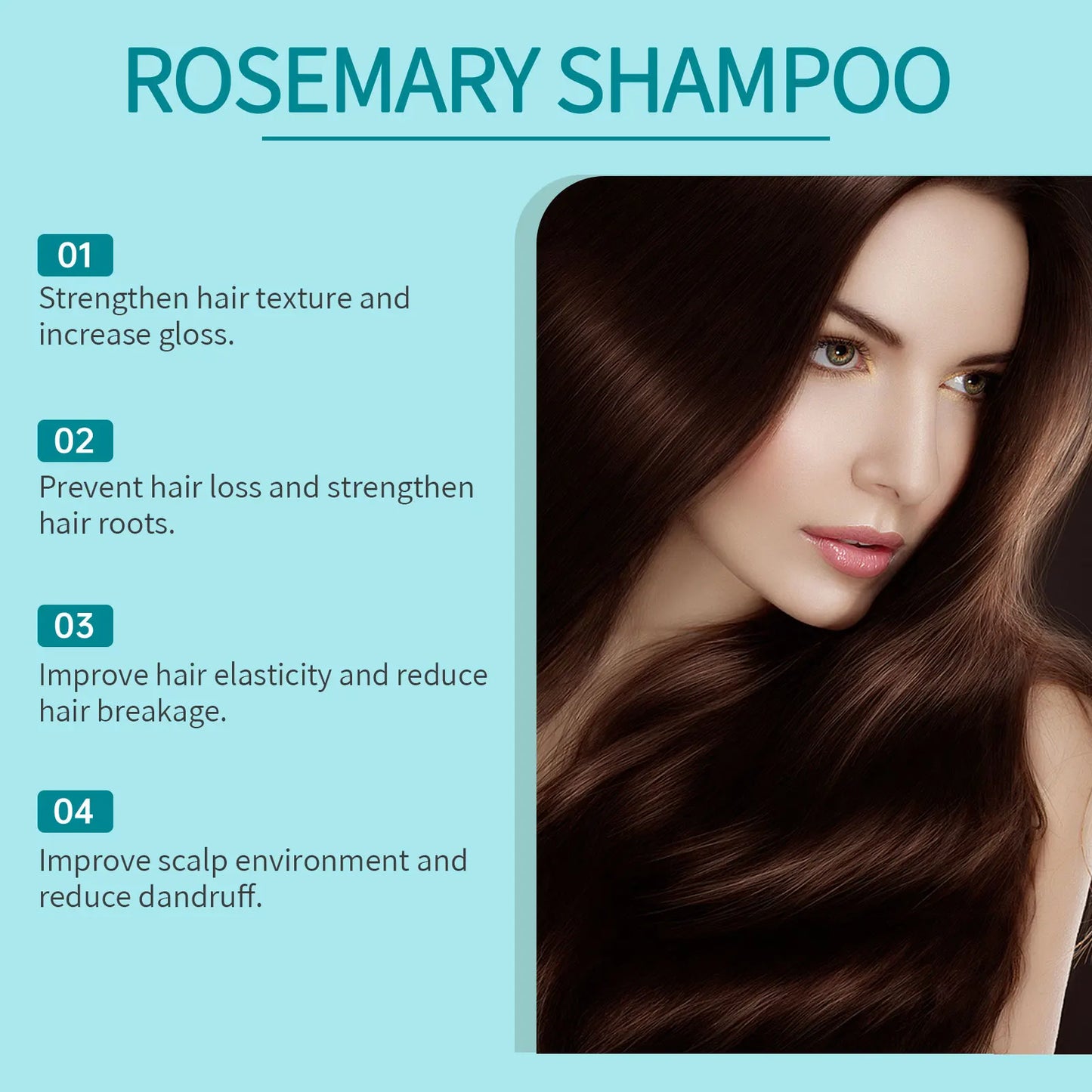 Rosemary Hair Care Set – Shampoo, Conditioner & Serum for Nourishing, Strengthening Hair and Smoothing Dry, Frizzy Hair