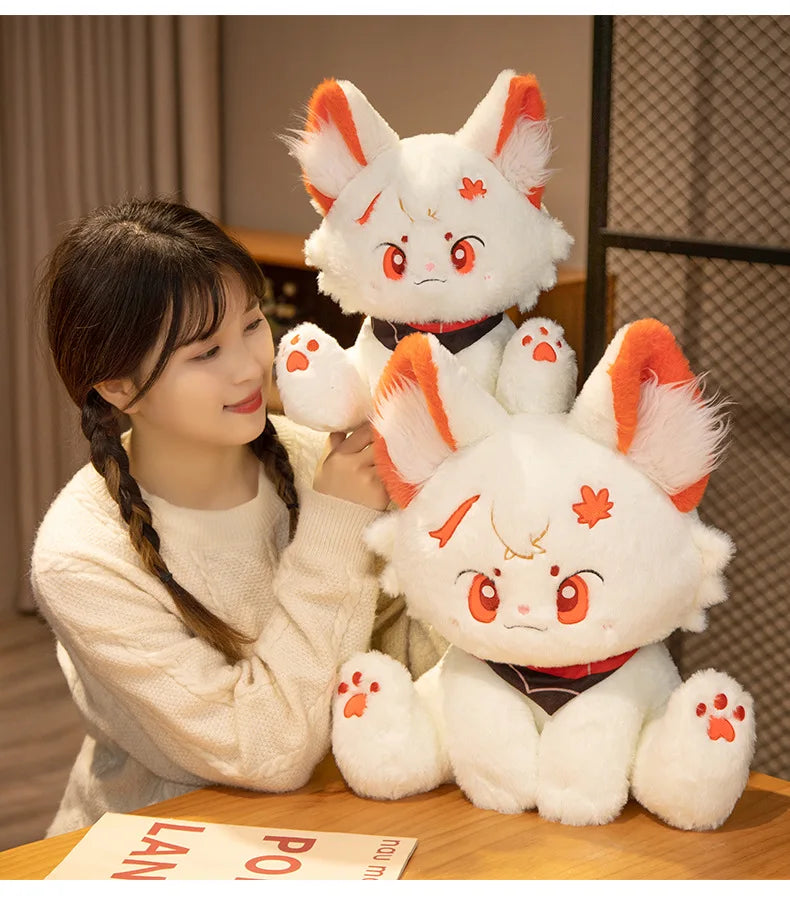 Adorable 42CM Genshin-Inspired Cat Plush – Kazuha, Scaramouche & Xiao | Soft Anime Pillow Toy for Fans & Gift Giving
