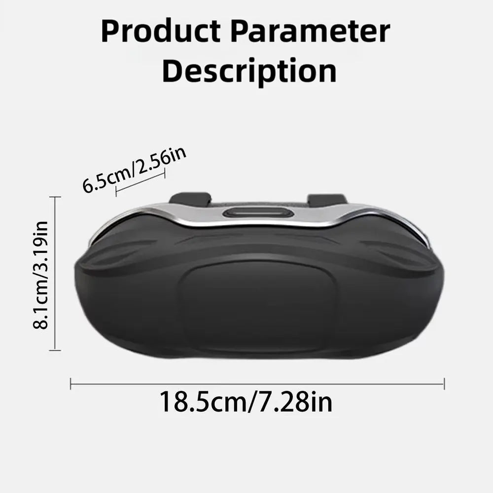 Portable Car Sunglasses Holder – Eyeglass Case & Sun Visor Clip for Driving