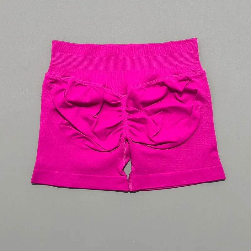 Women’s Seamless Biker Shorts – 4.5″ Low-Waist Fitness & Workout Shorts