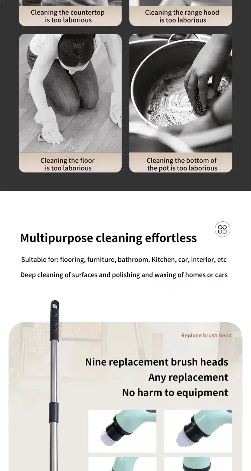 Cordless Electric Spin Cleaning Brush