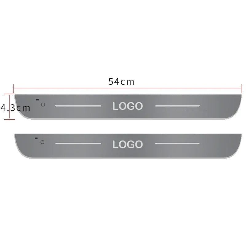 Custom USB Car Door Sill Light
