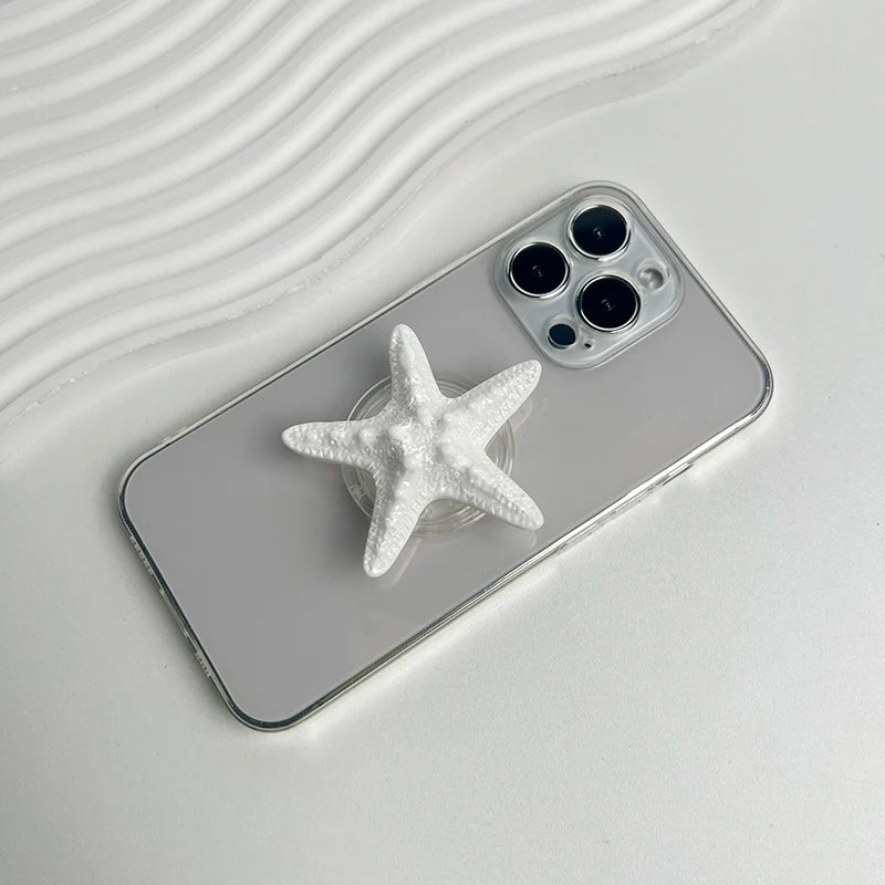 Resin Starfish Phone Grip Stand with MagSafe Magnetic or Adhesive Base