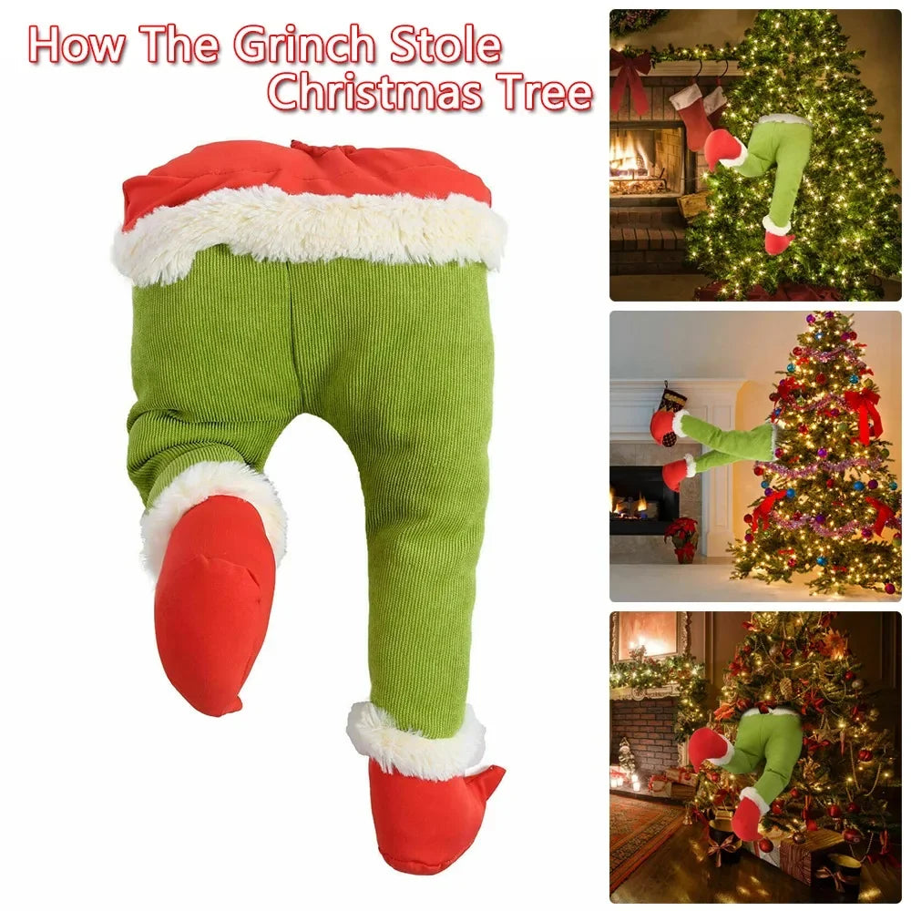 Christmas Elf Leg Plush Toy – Festive Tree Decoration & Holiday Home Decor