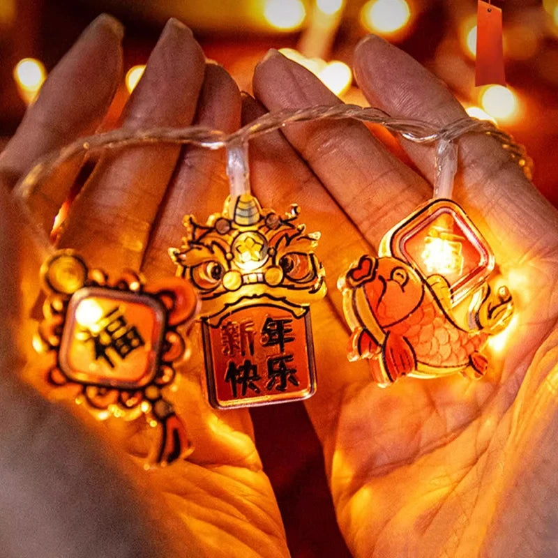 1Pc 1.6M 10-LED Decorative String Lights – Hanging Ornament Lights for Home, Bedroom, Living Room & Party Decor