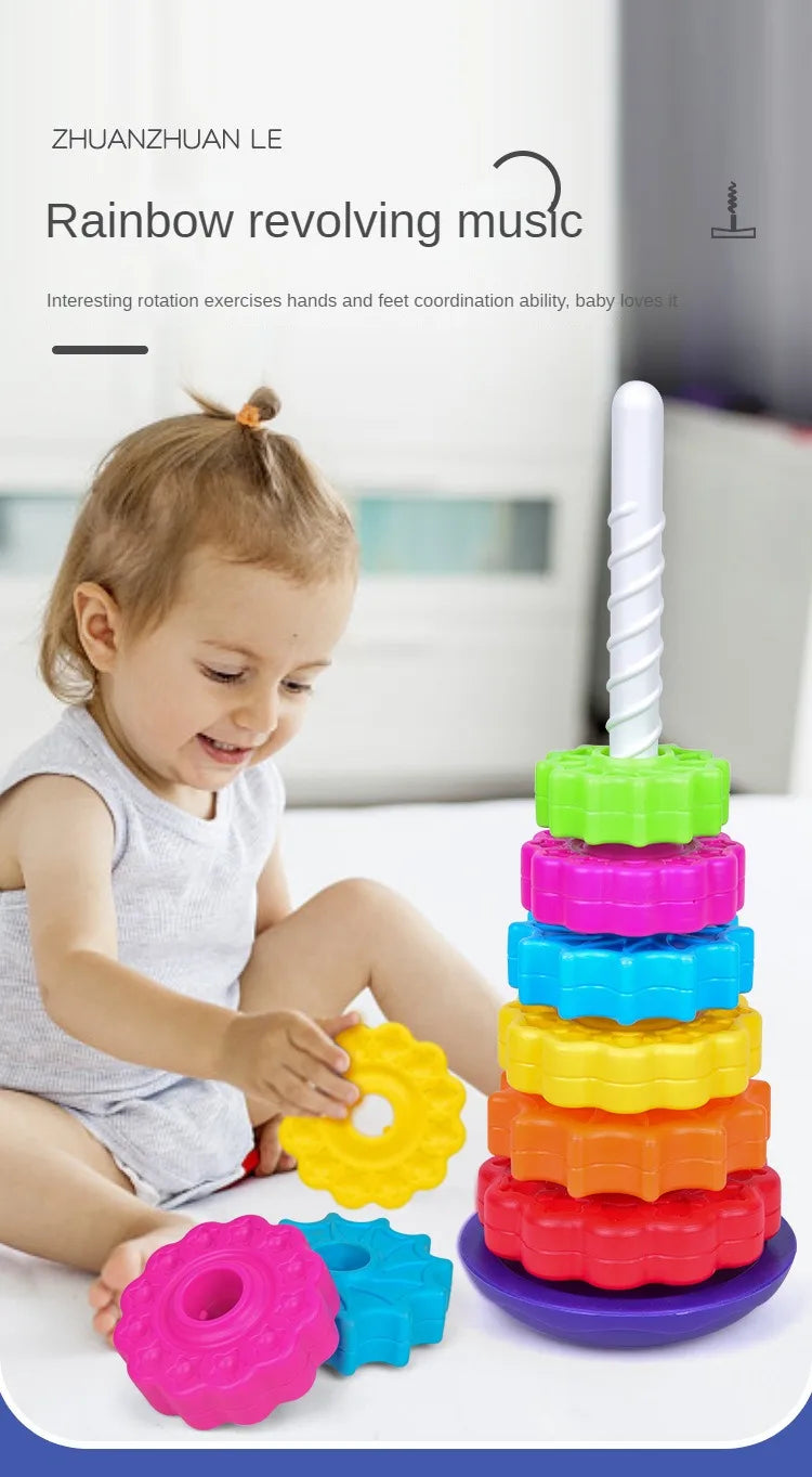 Rainbow Spinning Stacking Tower