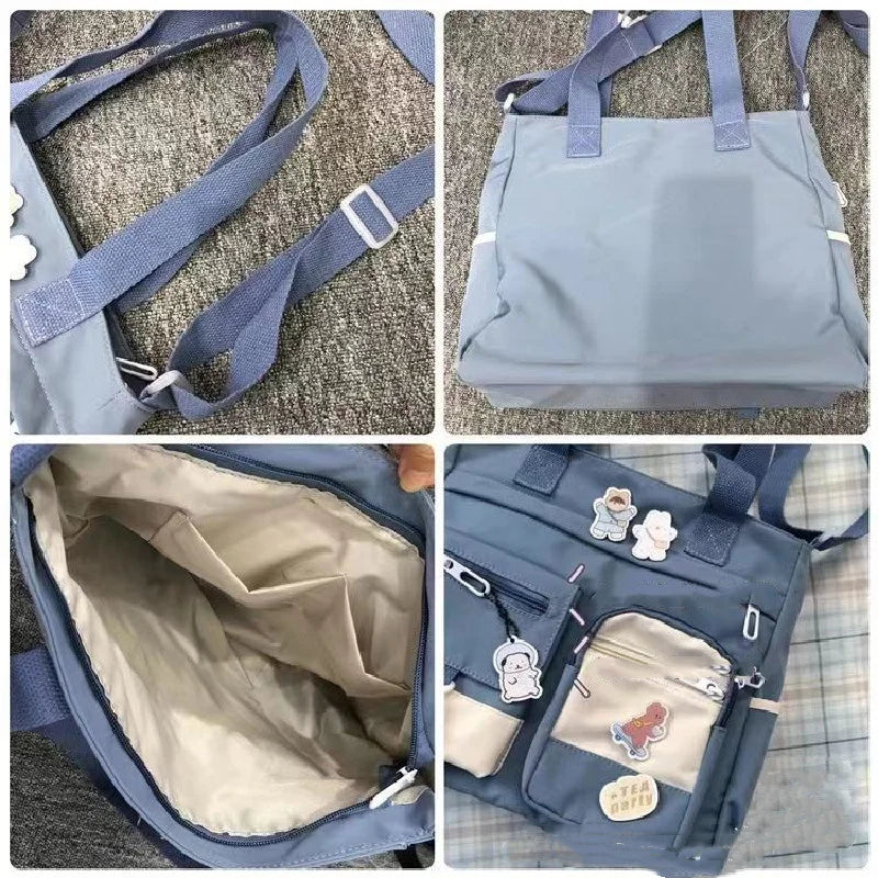 Waterproof Nylon Women's Shoulder Bag – Casual Crossbody Messenger Tote