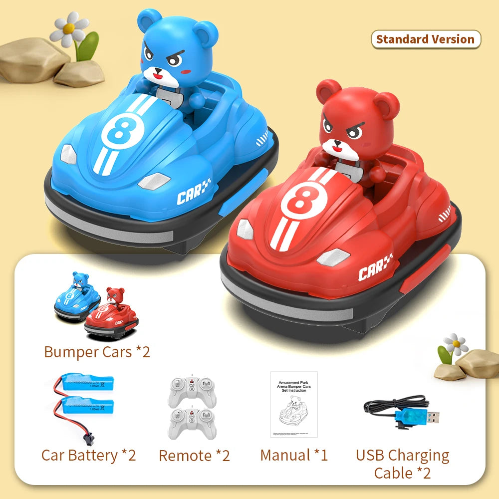 Bumper Battle RC Car with LED – 2.4G Remote Control Racing Car with Music