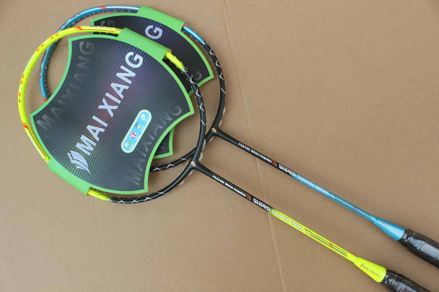2PCS MAI XIANG-N11 Professional Badminton Rackets – 30 LBS Nano Carbon, High-End Offensive Racquets for Advanced Players