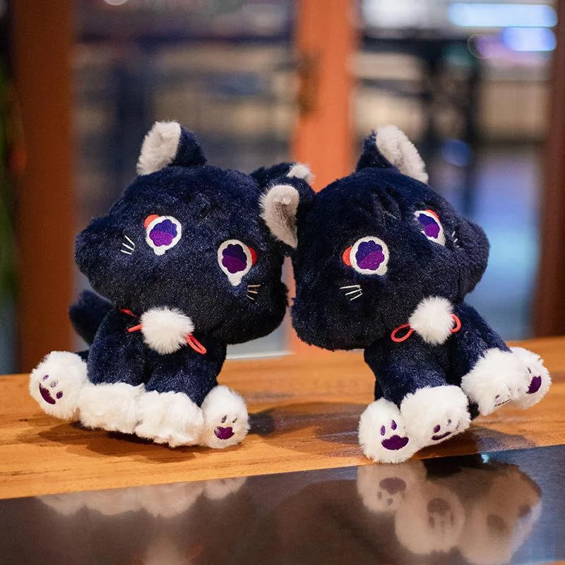 Cute Anime Genshin Impact Scaramouche Cat Plush Doll – Wanderer Pet Cosplay Stuffed Pillow Toy | Birthday Gift