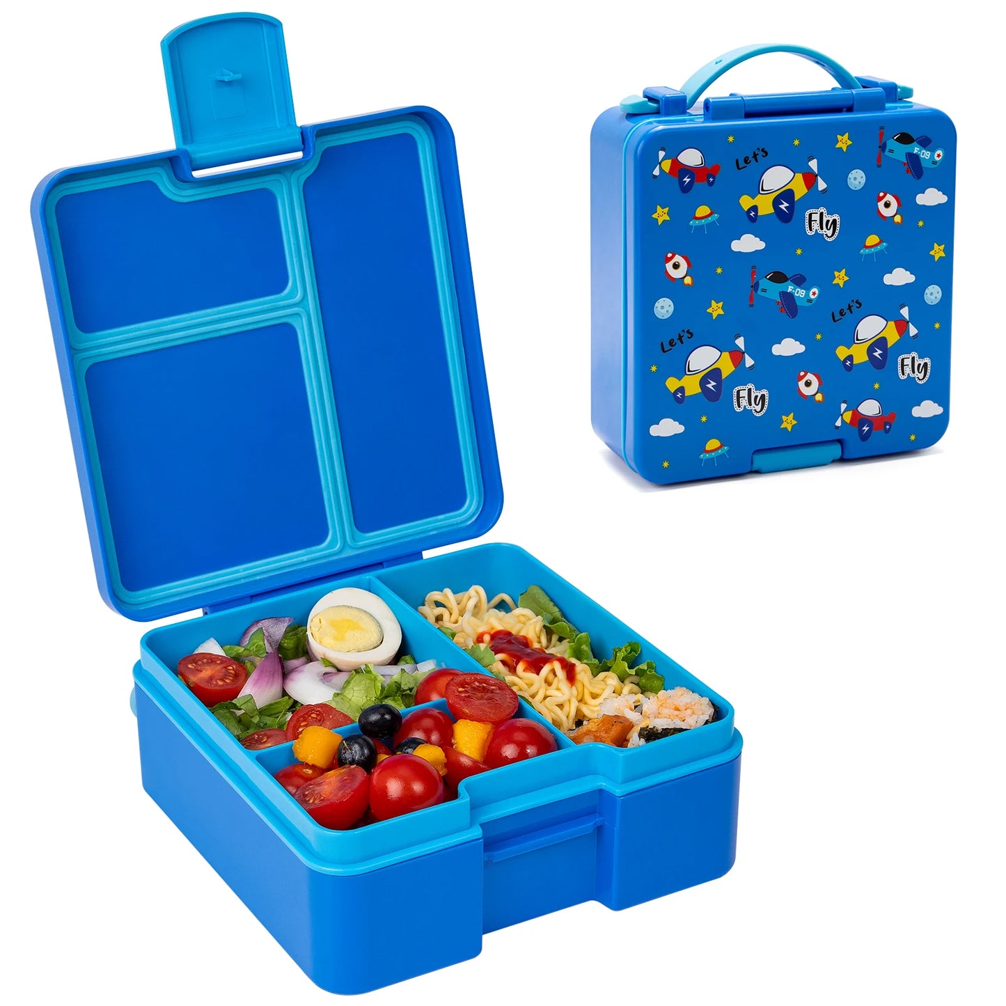 Adorable Leakproof Bento Lunch Box – Microwavable, Divided – For Kids, Teens, and Adults
