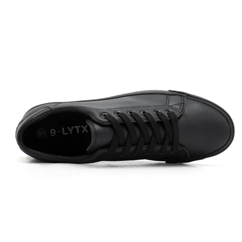 Men’s Black Casual Sneakers – Soft Comfortable Street Style Shoes