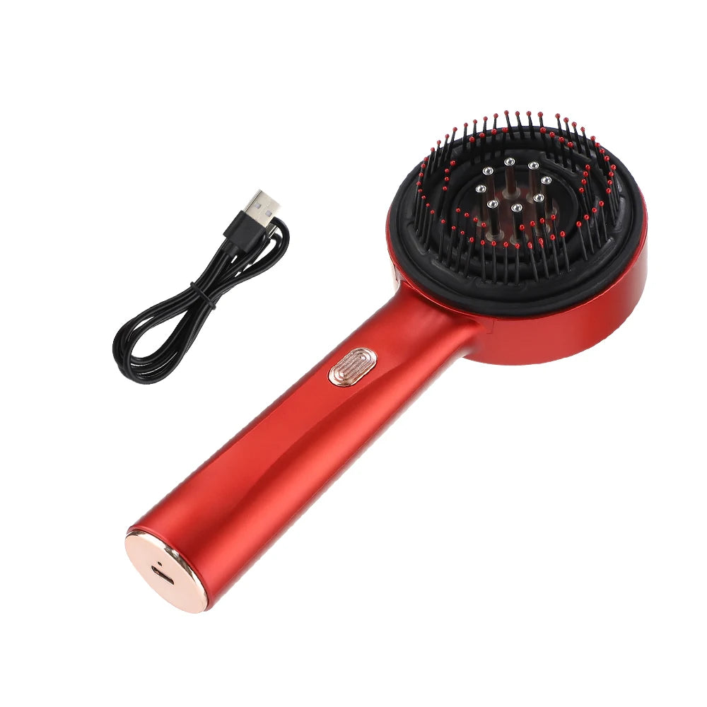 Electric Vibration Massage Comb Portable Scalp Massager with Oil Applicator, Hair Follicle Care Comb for Scalp Relaxation and Hair Care