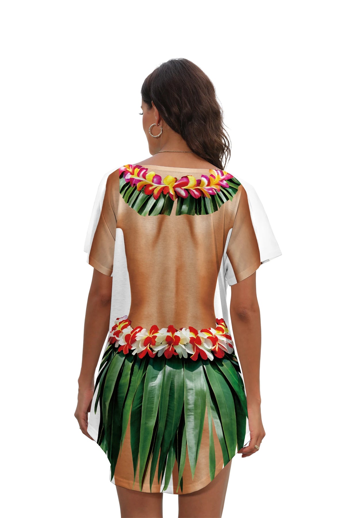Tropical Hawaiian Cover-Up Dress for Women