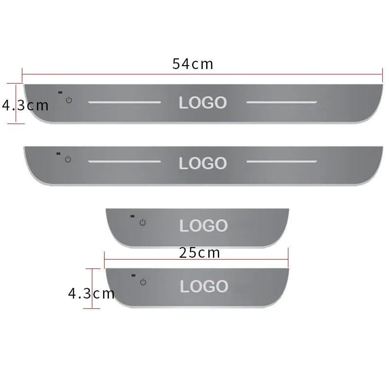 Custom USB Car Door Sill Light
