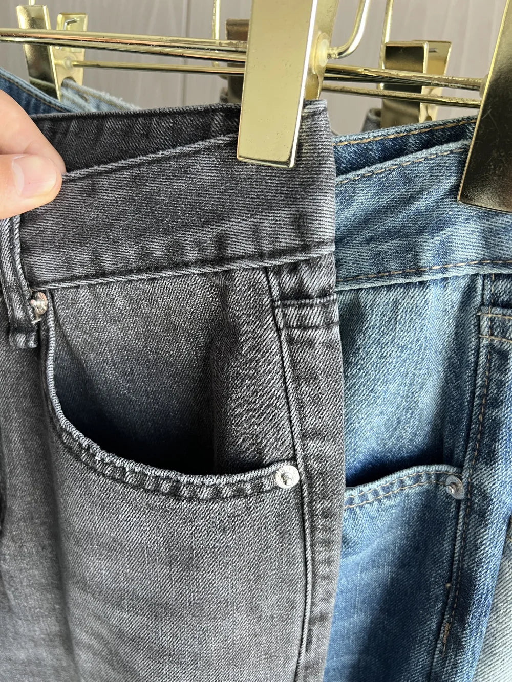 Women’s High-Waist Straight-Leg Jeans – Classic Long Denim Pants, Casual Autumn/Winter Style