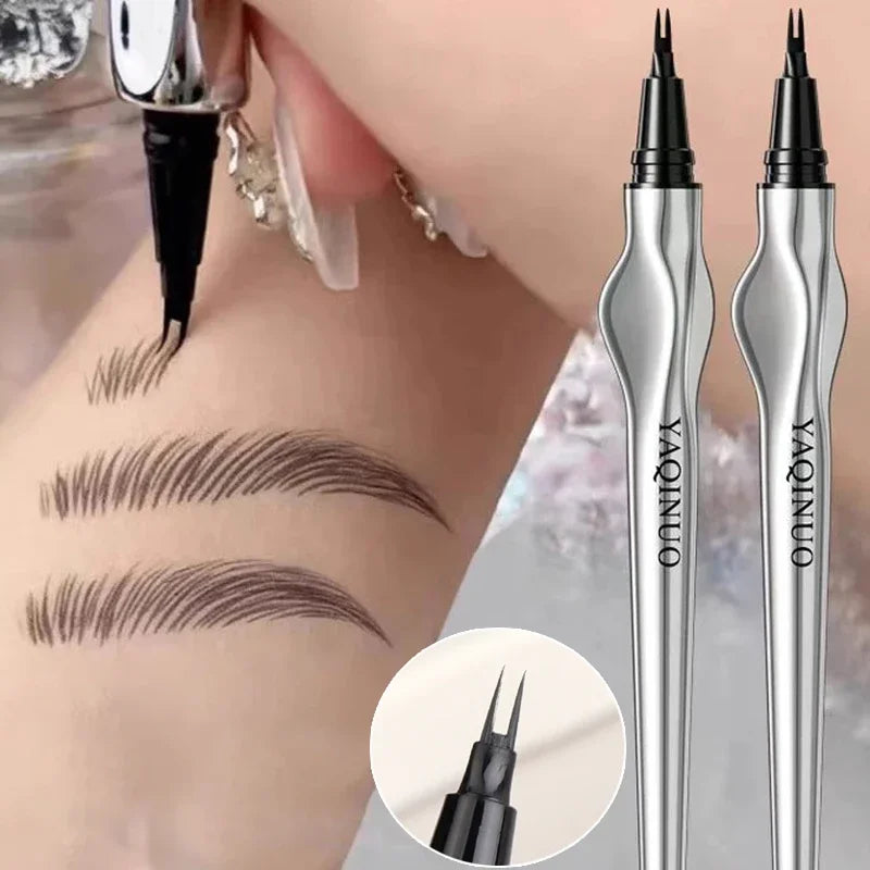 Double, 2-Point Eyebrow Pencil – Long-Lasting, Waterproof, Precision Brow Pen
