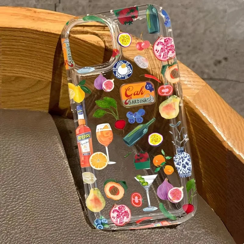 Sun Moon Stars Silicone Phone Case for iPhone