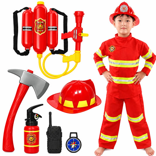 Kids' Firefighter Costume Set