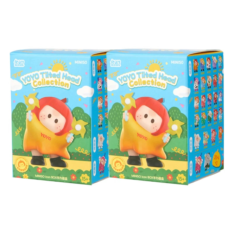 Original Yoyo Cute Tilting Head Series Blind Box Mystery Collectible Figurine – Decorative Display Toy & Gift