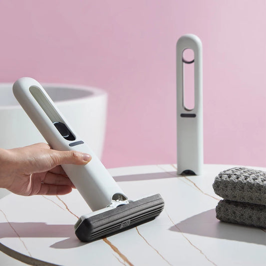 Mini Self-Squeezing Sponge Mop for Countertops, Desks and Small Surface Cleaning