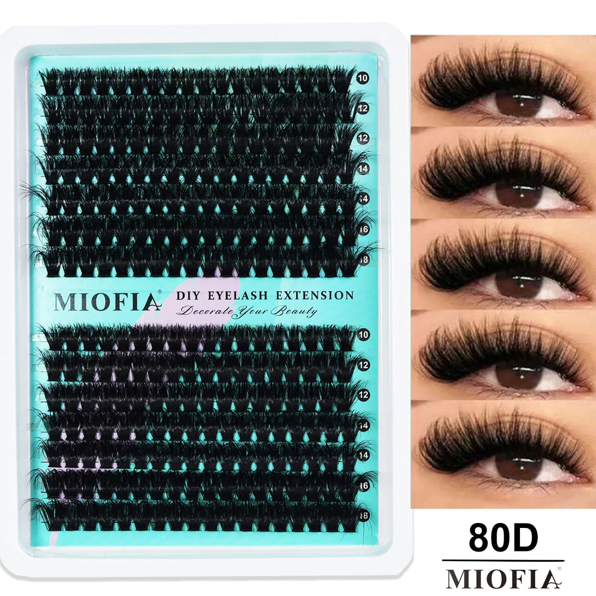Mixed-Length Cluster False Eyelashes