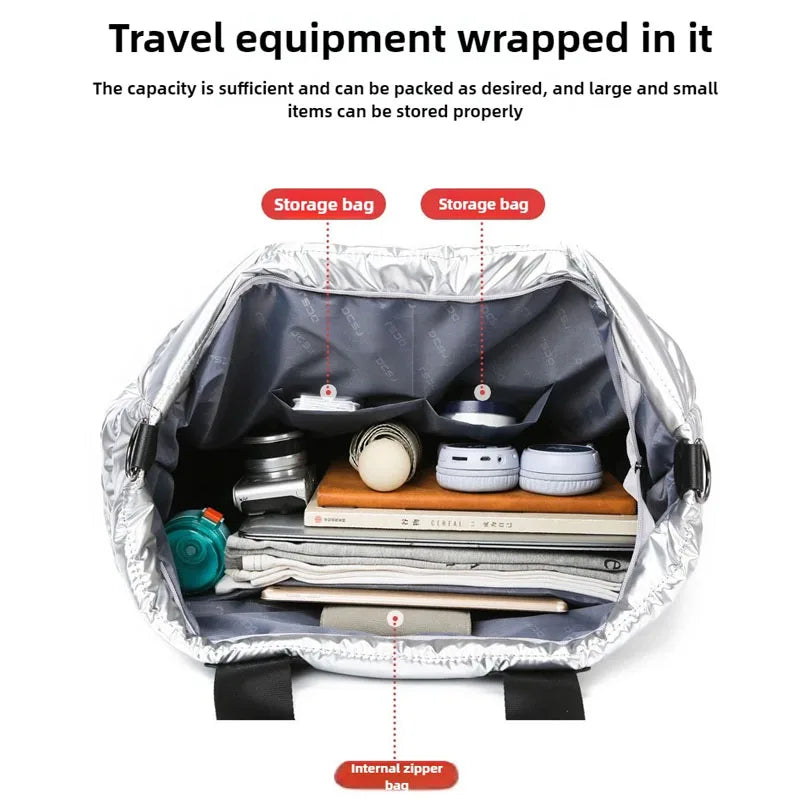 Women’s Travel & Gym Bag – Waterproof Fitness Handbag with Dry/Wet Separation, Perfect for Swimming, Yoga & Sports, Easy Single-Shoulder Carry