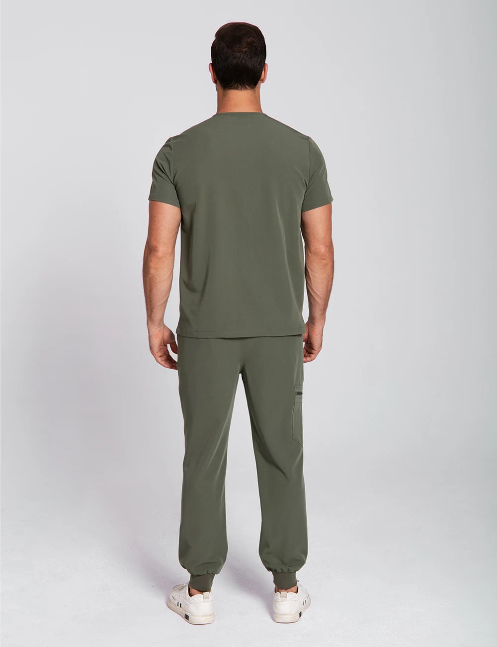 Men's Antibacterial Surgical Scrubs Set — Soft Breathable 2-Piece Medical Uniform