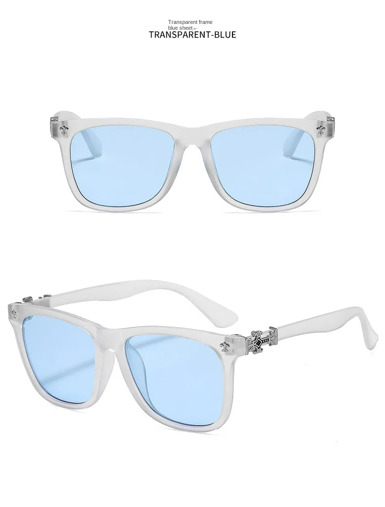 Samjune Square Anti-Blue Light Glasses — Unisex Vintage Eyewear