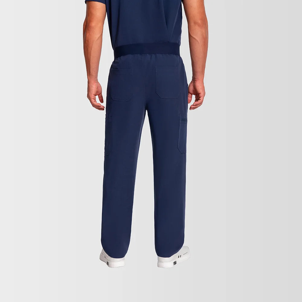 Men's Silver Ion Antibacterial Scrubs Set — Soft Stretch 2-Piece Medical Uniform