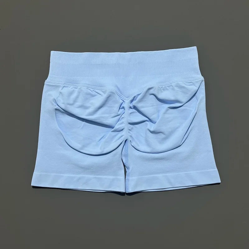Women’s Seamless Biker Shorts – 4.5″ Low-Waist Fitness & Workout Shorts