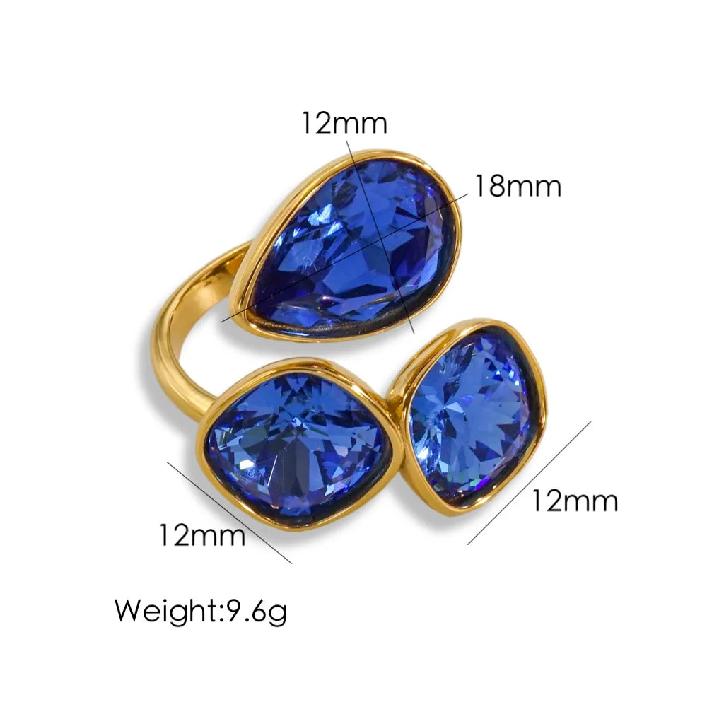 14K Gold-Plated Adjustable Ring