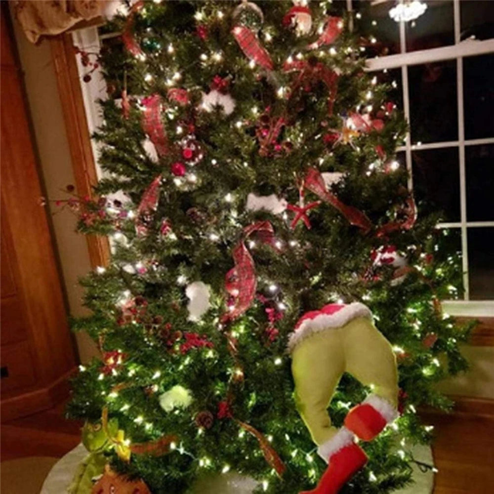 Christmas Elf Leg Plush Toy – Festive Tree Decoration & Holiday Home Decor
