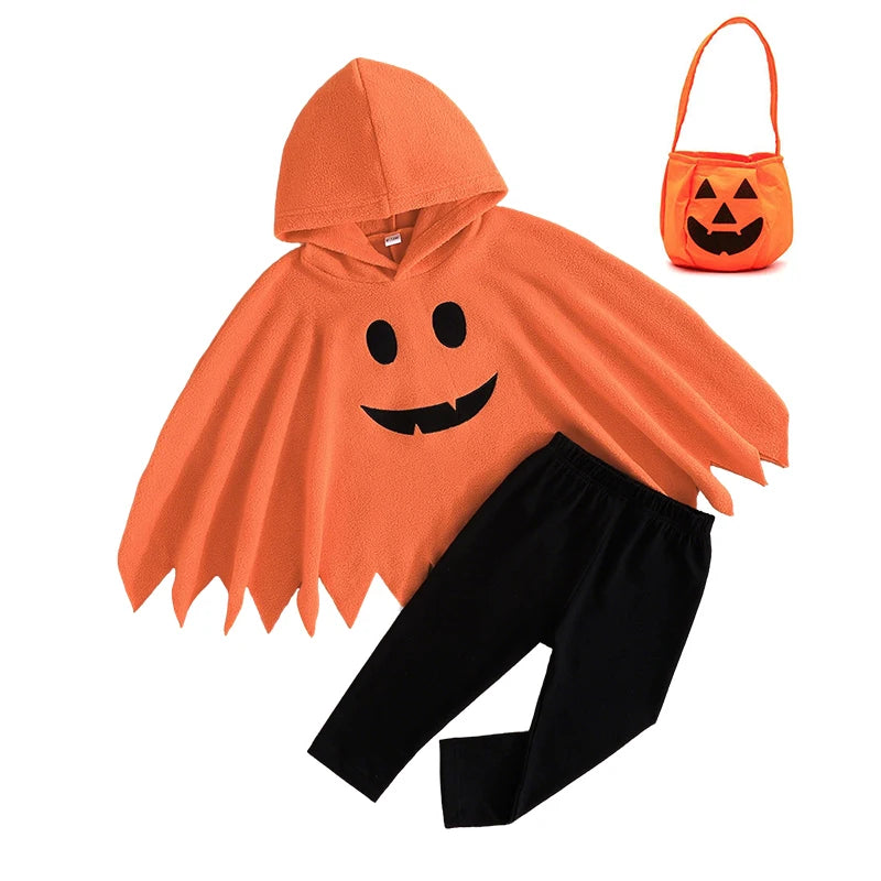 Halloween Ghost Hooded Costume Cape