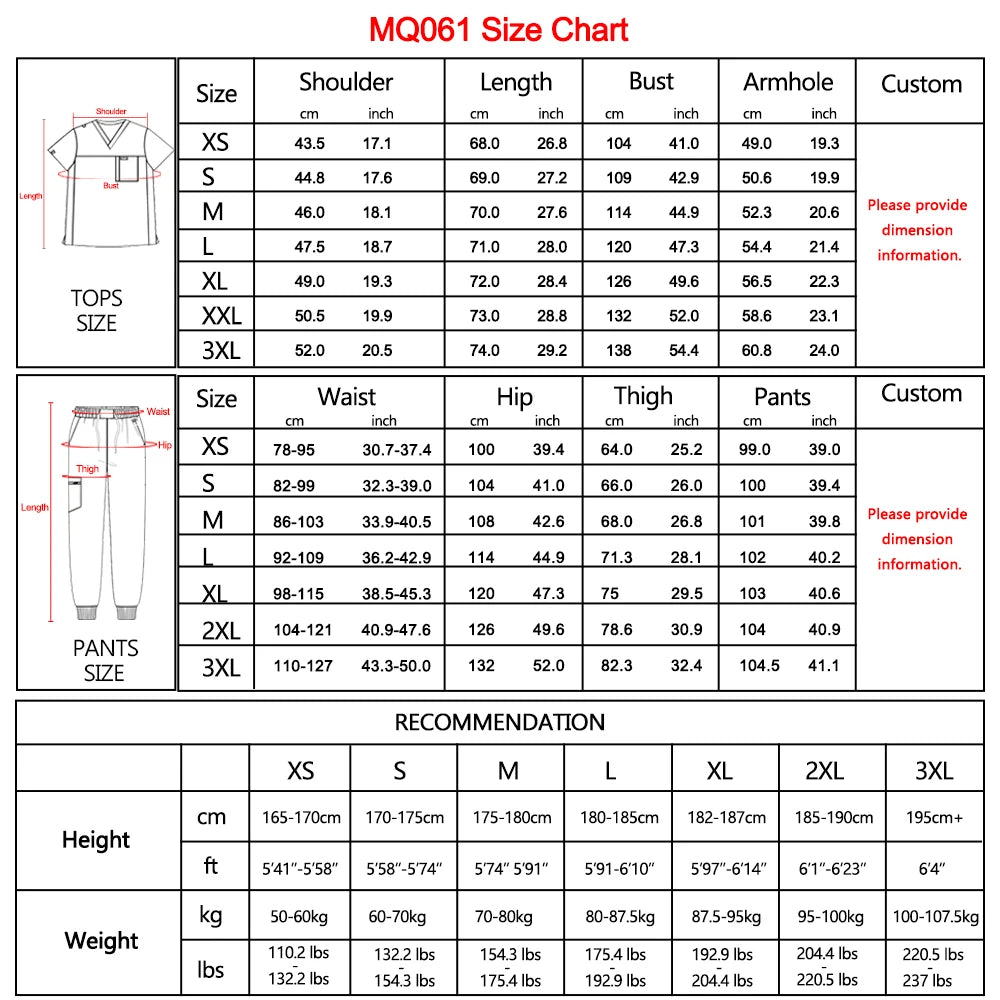 Men's Antibacterial Surgical Scrubs Set — Soft Breathable 2-Piece Medical Uniform