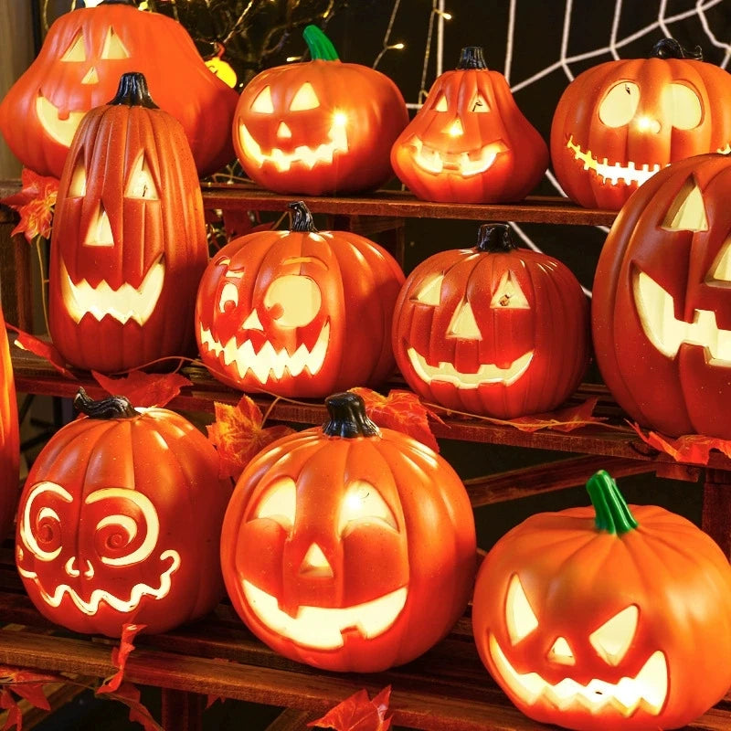 Decorative Pumpkin Lantern – Halloween Prop & Outdoor Pumpkin Light Decoration
