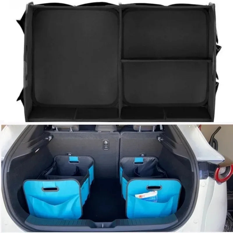 Car Trunk Storage Box, Foldable Oxford Cloth Organizer, Large Capacity