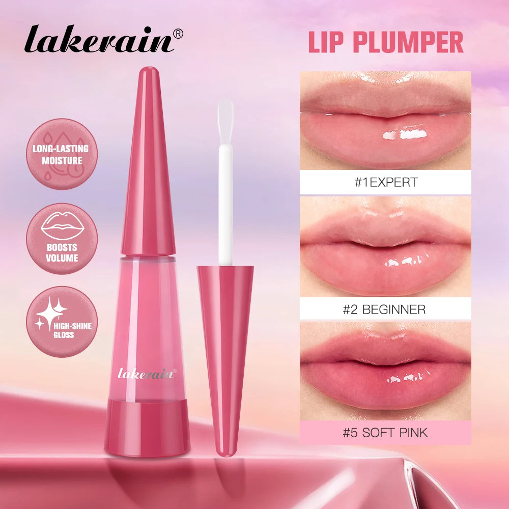 Hydrating Lip Plumper Gloss – Moisturizing Serum for Fuller, Smoother Looking Lips