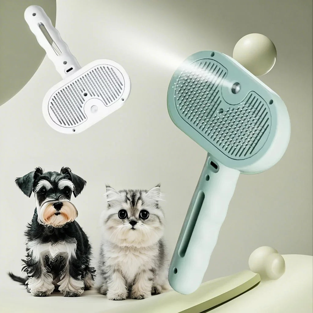 Pet Mist Grooming Brush for Cats and Dogs