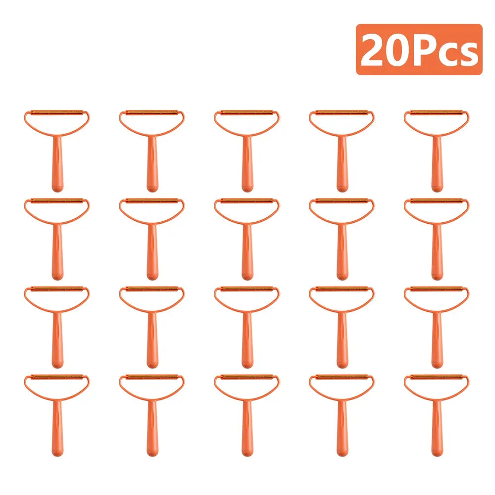 Manual Lint Remover Brush – Double-Sided Hair & Fabric Shaving Tool for Clothes, Coats, and Carpets (1–20 pcs)