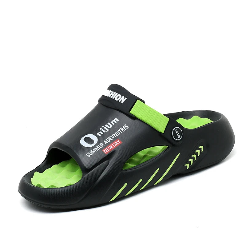 Men's EVA Platform Slides — Soft-Sole Sandals for Indoor & Outdoor Wear