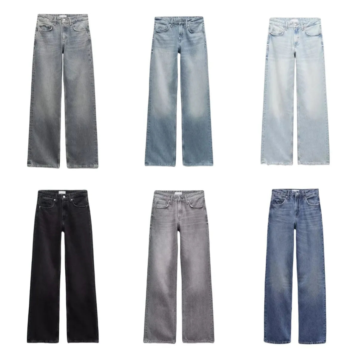 Women’s High-Waist Straight-Leg Jeans – Classic Long Denim Pants, Casual Autumn/Winter Style