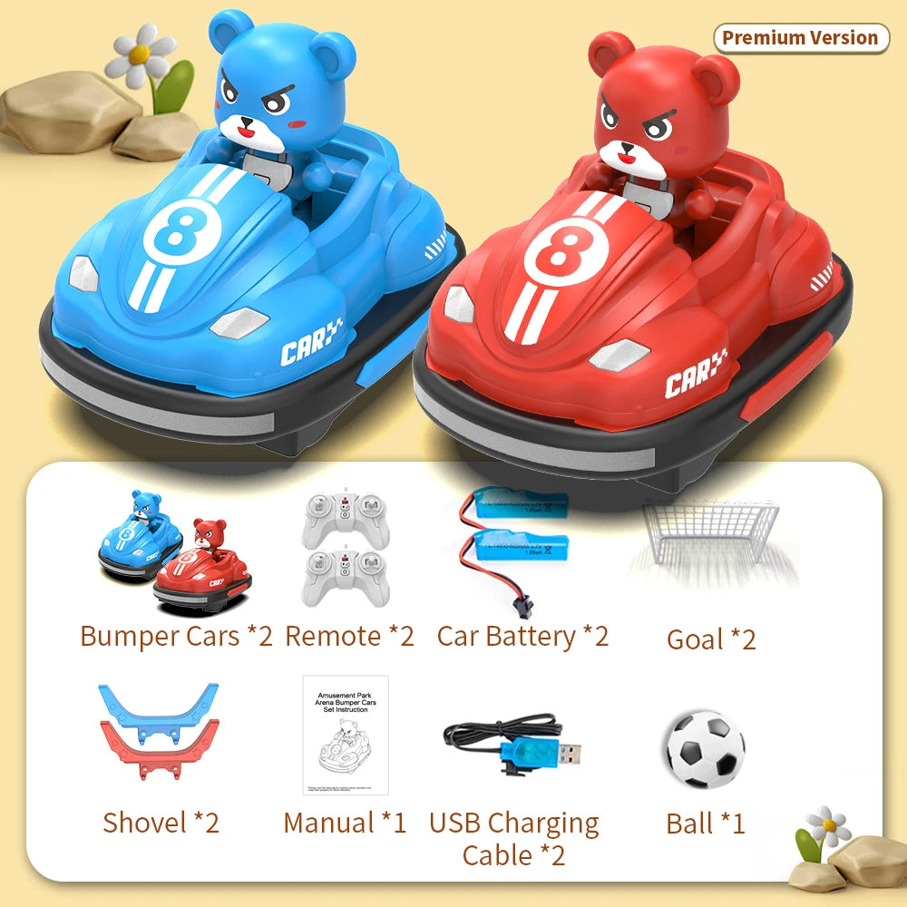 Bumper Battle RC Car with LED – 2.4G Remote Control Racing Car with Music