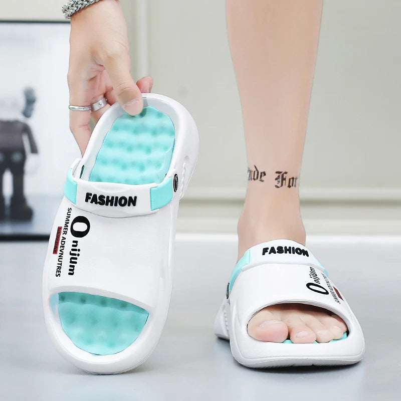 Men's EVA Platform Slides — Soft-Sole Sandals for Indoor & Outdoor Wear