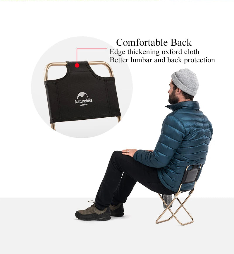 Naturehike Ultralight Portable Folding Beach Chair – Camping, Hiking, Fishing & Picnic